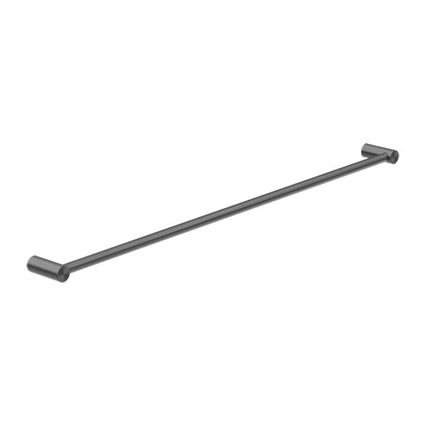 New MECCA Single Towel Rail 800MM Gun Metal 2330-GM Accessories Nero