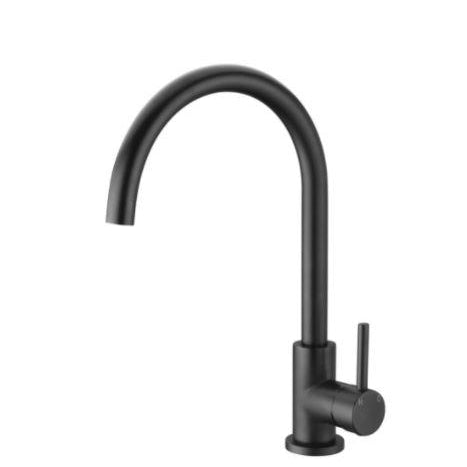 NIKO-II PIN Hdl Sink Mixer in Matte Black Tapware ECT Black