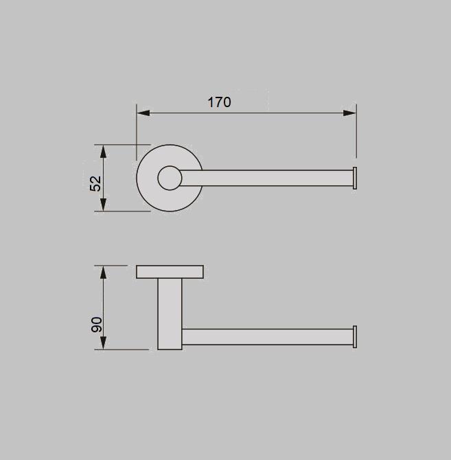 NIKO toilet roll holder in Brushed Nickel Accessories ECT