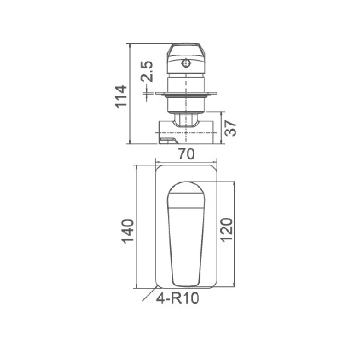 NIXON Bathroom Shower Mixer - WT-1108GM Tapware ECT