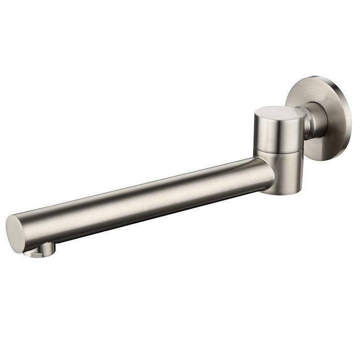 NIXON-II Swivel Bath Spout in Brushed Nickel Tapware ECT