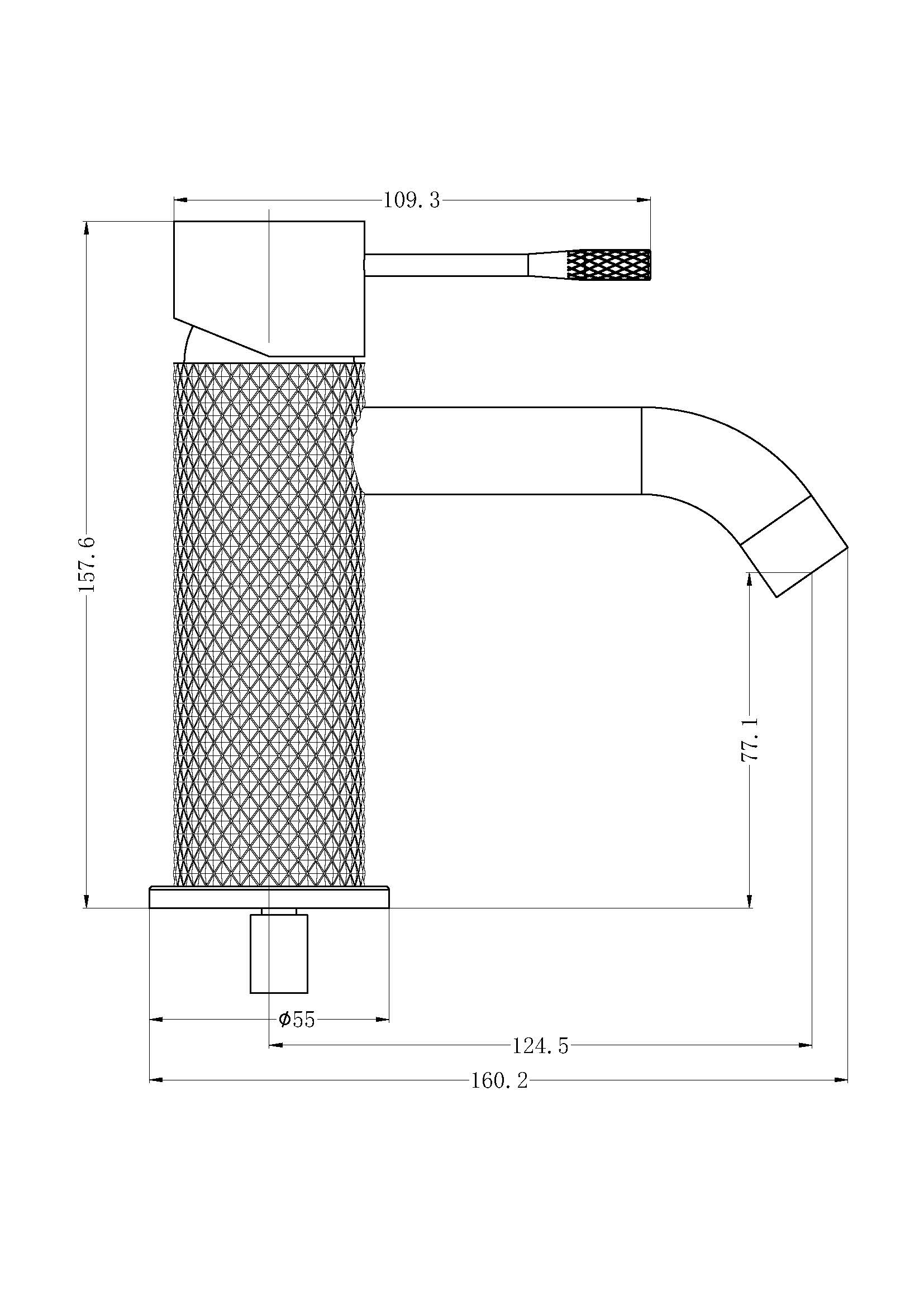 OPAL Basin Mixer BRUSHED BRONZE YSW2519-01-GR Tapware Nero