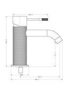 OPAL Basin Mixer BRUSHED GOLD YSW2519-01-BG Tapware Nero