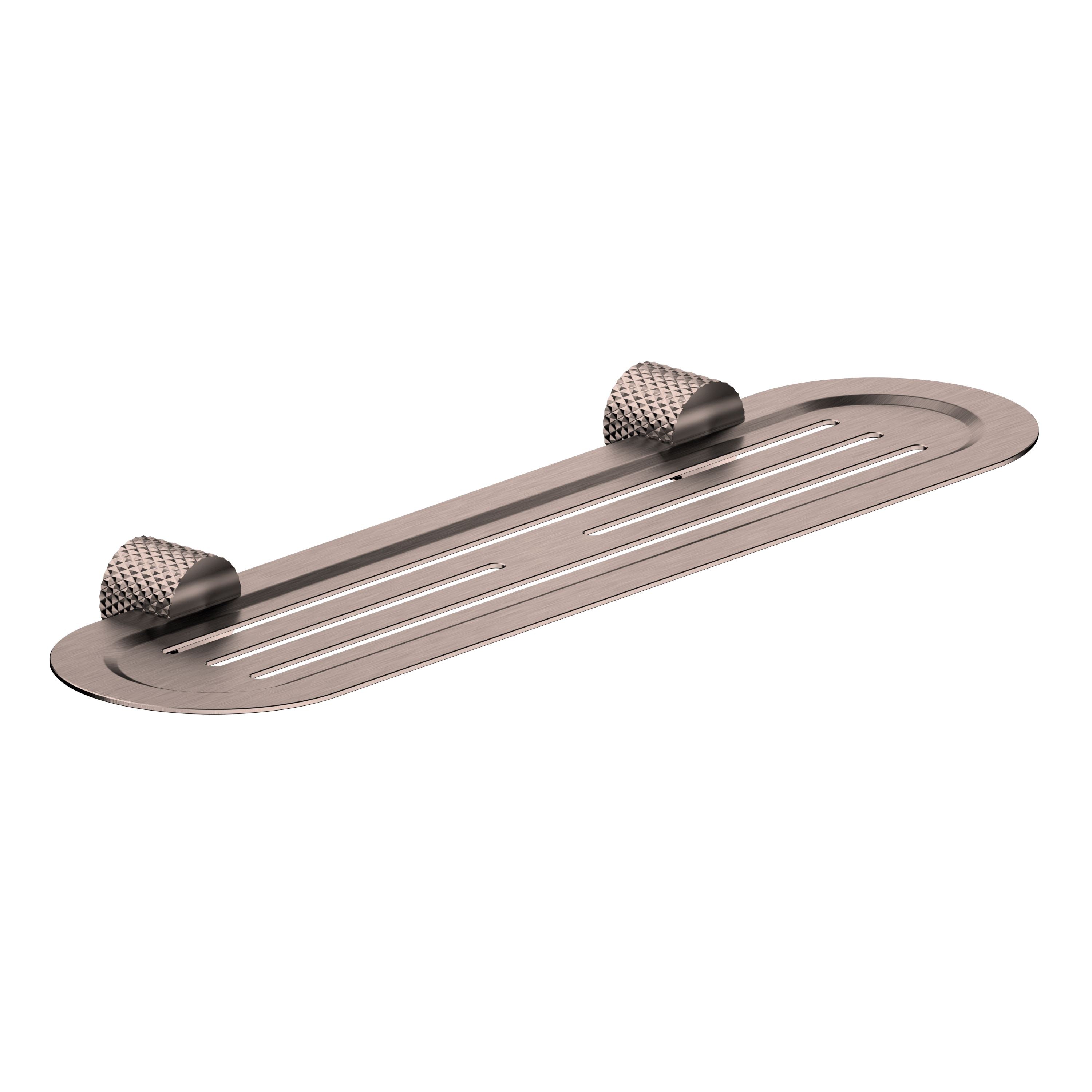 Opal Bathroom Shelf 420mm BRUSHED BRONZE 2587A-BZ Accessories Nero