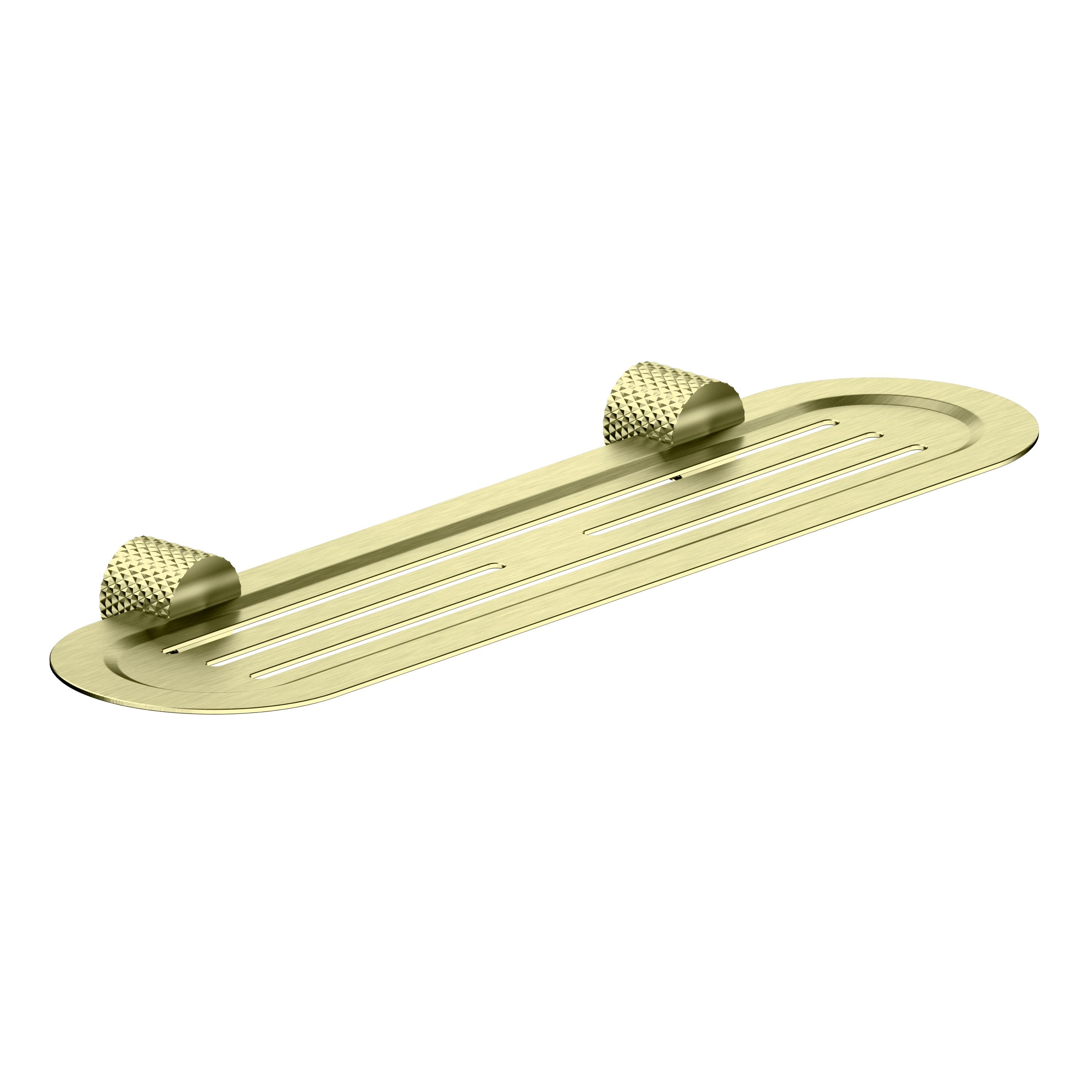 Opal Bathroom Shelf 420mm Brushed Gold 2587A-BG Accessories Nero