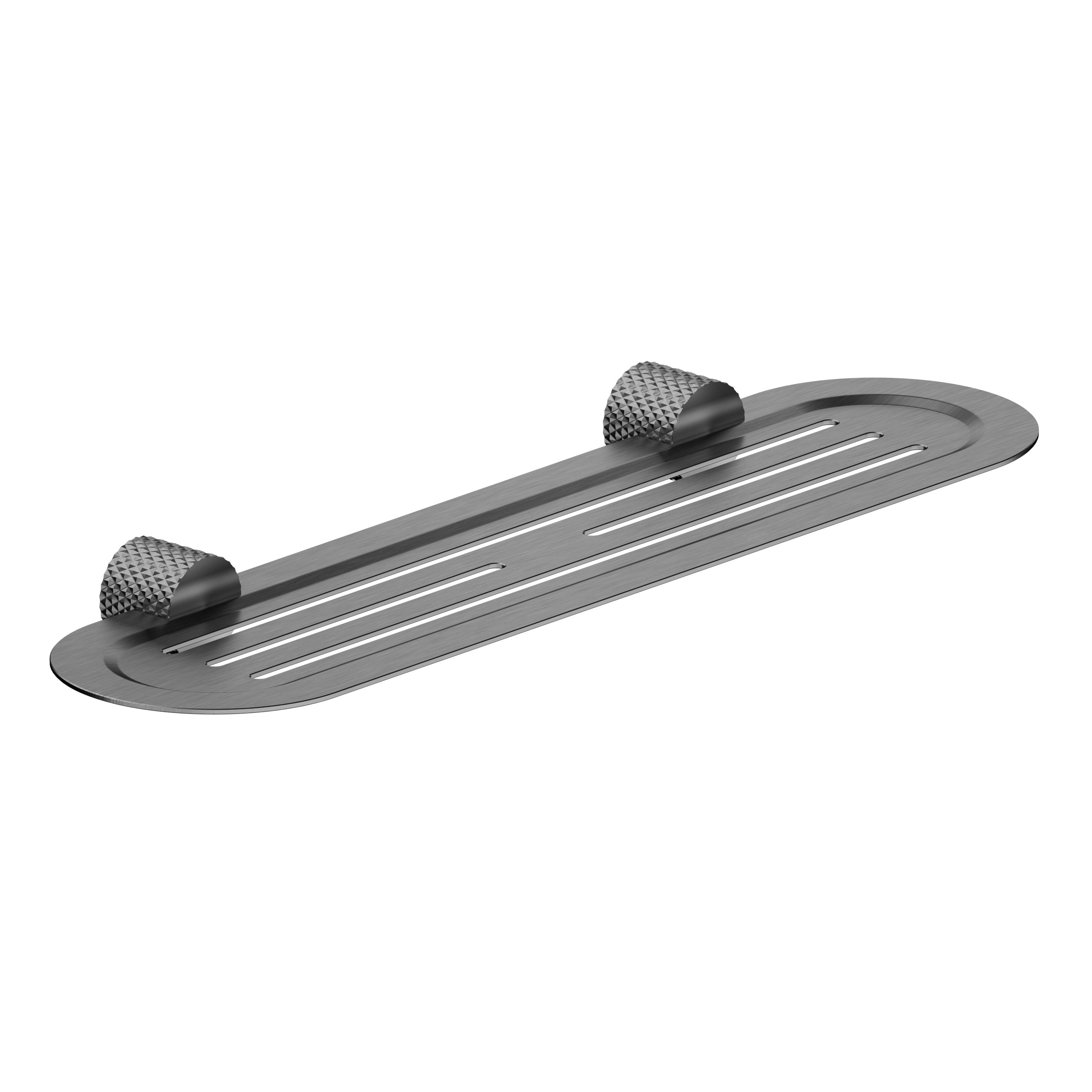 Opal Bathroom Shelf 420mm GRAPHITE 2587A-GR Accessories Nero