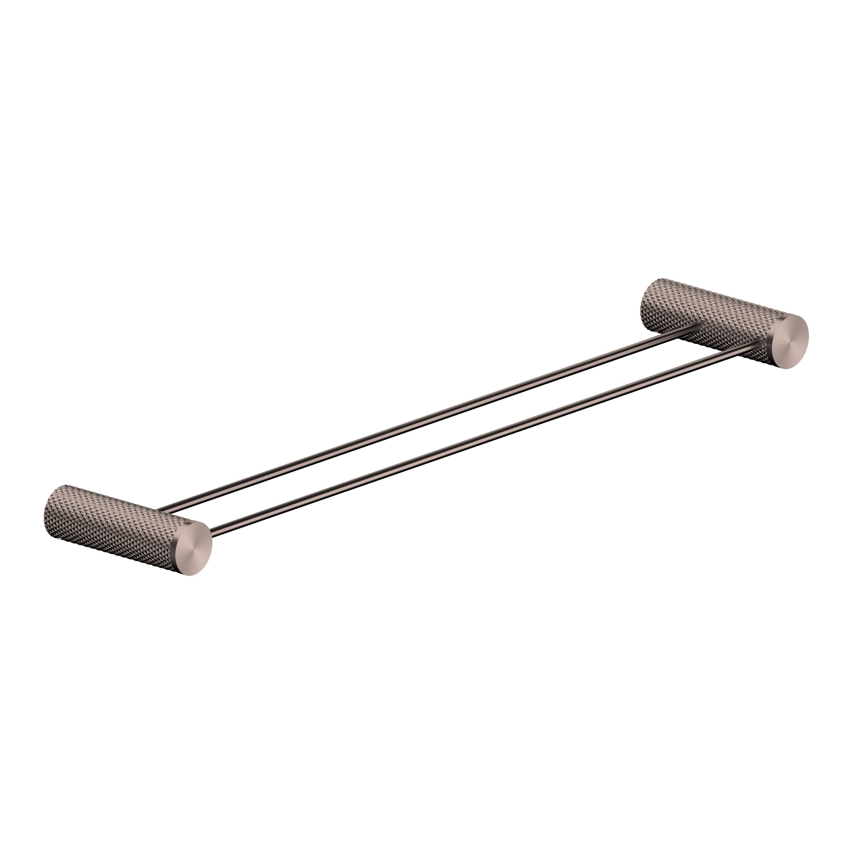 Opal Double Towel Rail 600mm BRUSHED BRONZE 2524D-BZ Accessories Nero