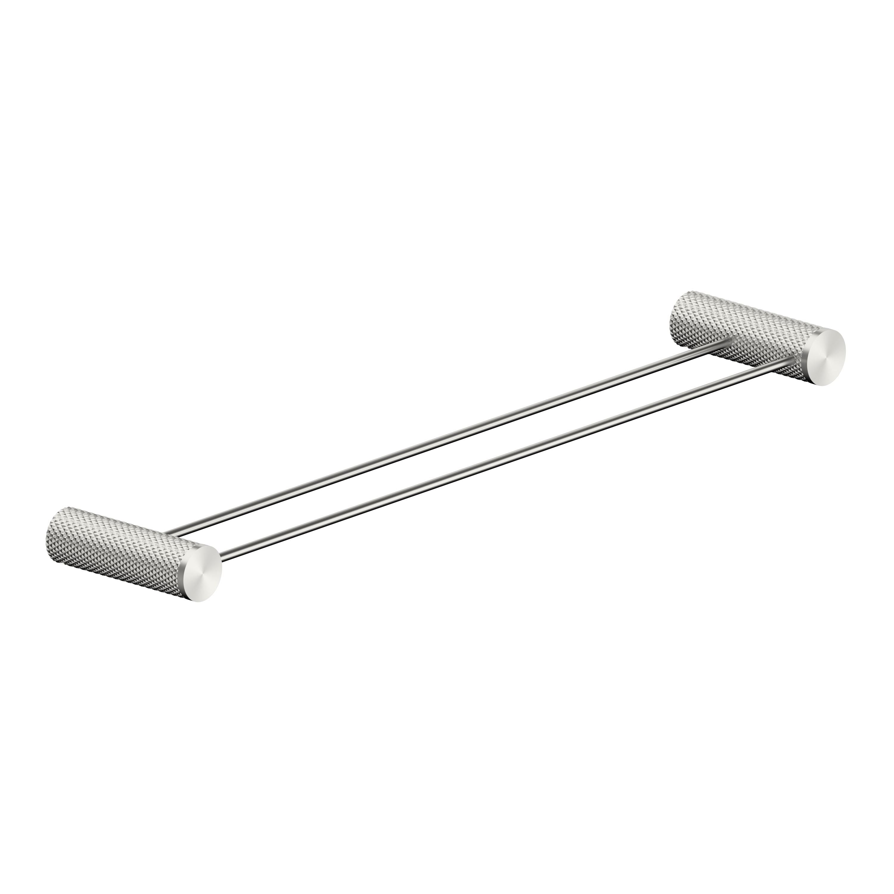 Opal Double Towel Rail 600mm BRUSHED NICKEL 2524D-BN Accessories Nero