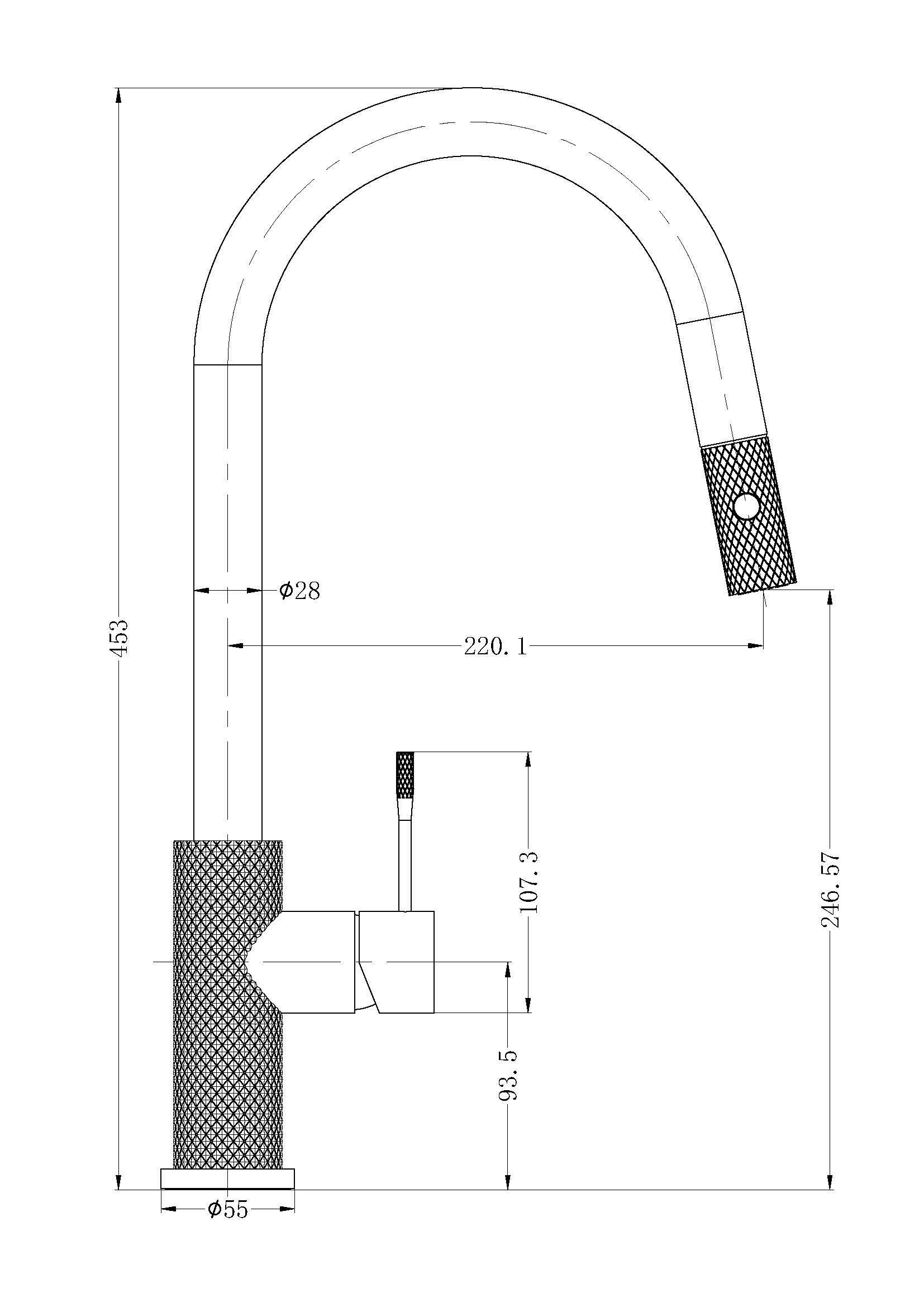 Opal Pull Out Sink Mixers BRUSHED BRONZE YSW2519-08-BZ Tapware Nero