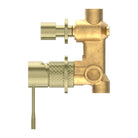 OPAL SHOWER MIXER WITH DIVERTOR SEPARATE PLATE BG Tapware Nero