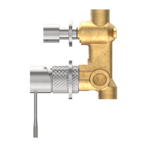 OPAL SHOWER MIXER WITH DIVERTOR SEPARATE PLATE BN Tapware Nero