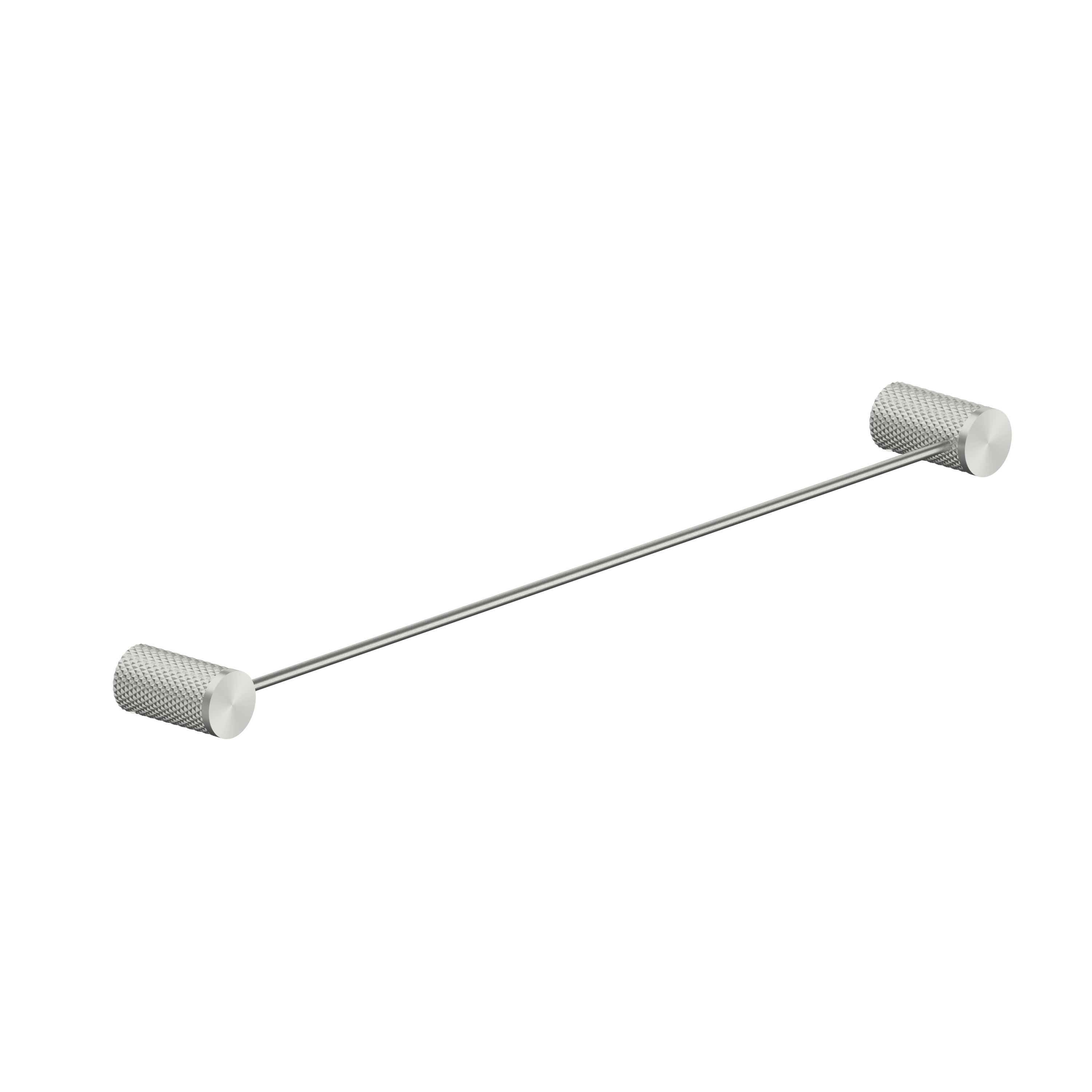 Opal Single Towel Rail 600mm BRUSHED NICKEL 2524-BN Accessories Nero