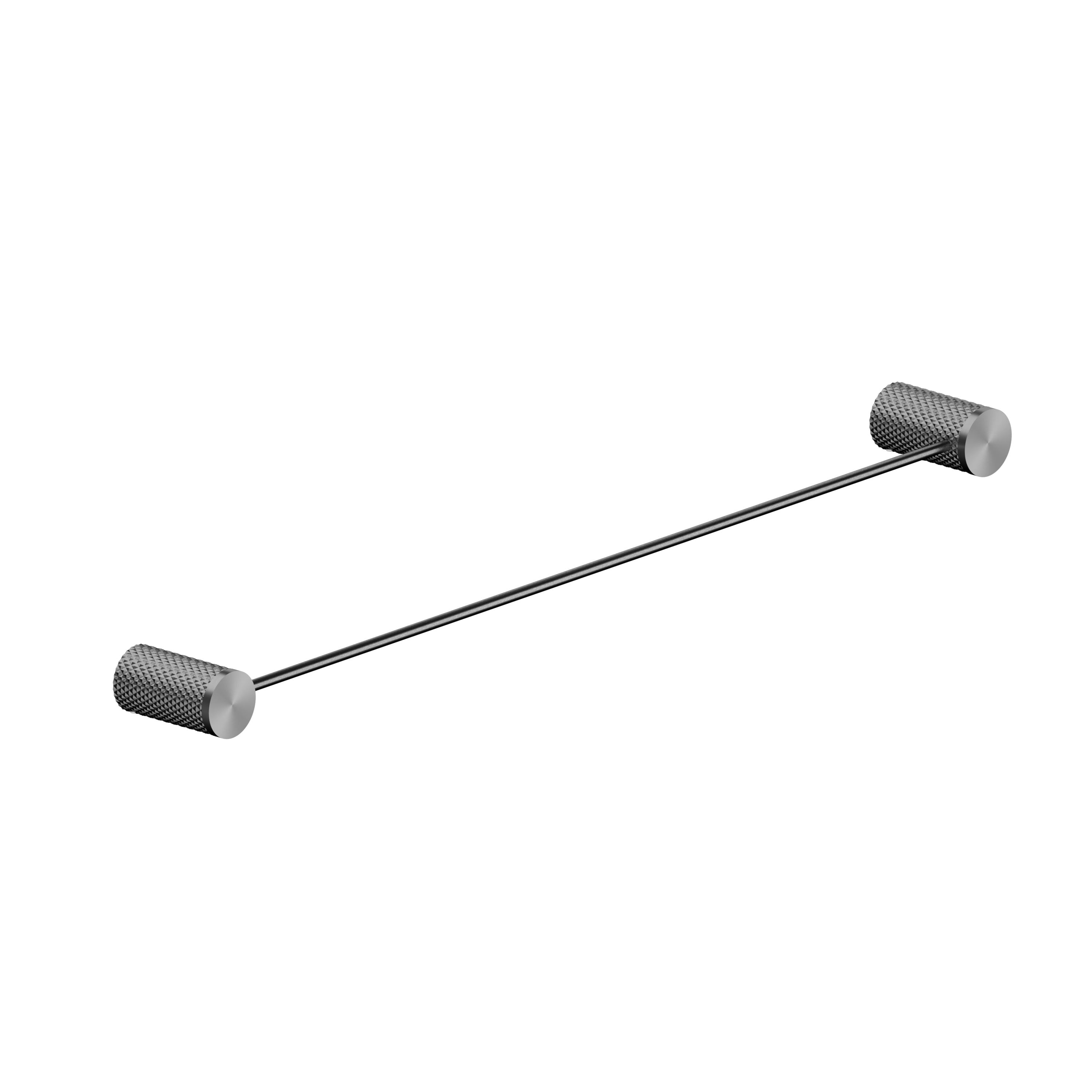 Opal Single Towel Rail 600mm GRAPHITE 2524-GR Accessories Nero