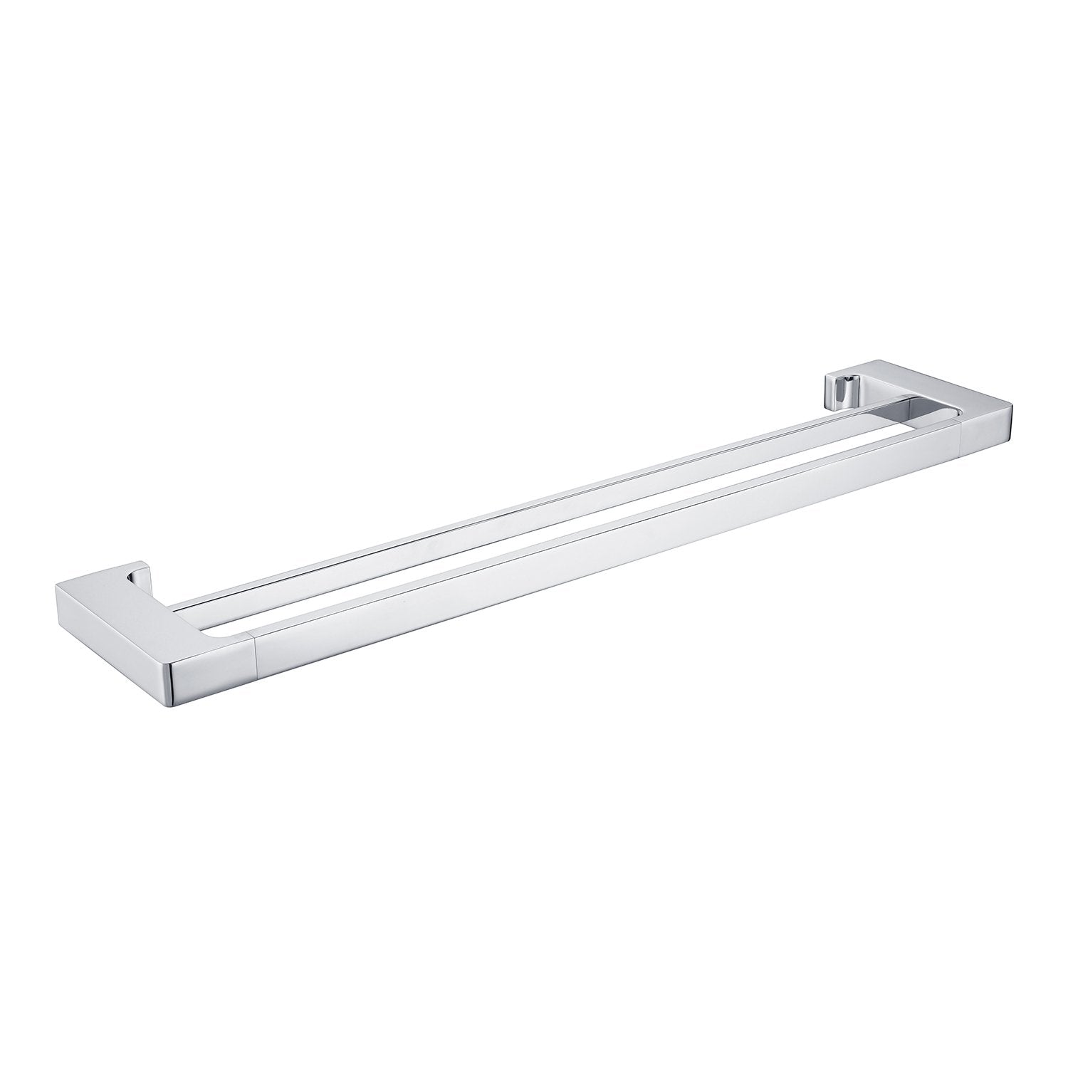 PEARL Double Towel Rail 600mm CHROME 8024D-CH Accessories Nero