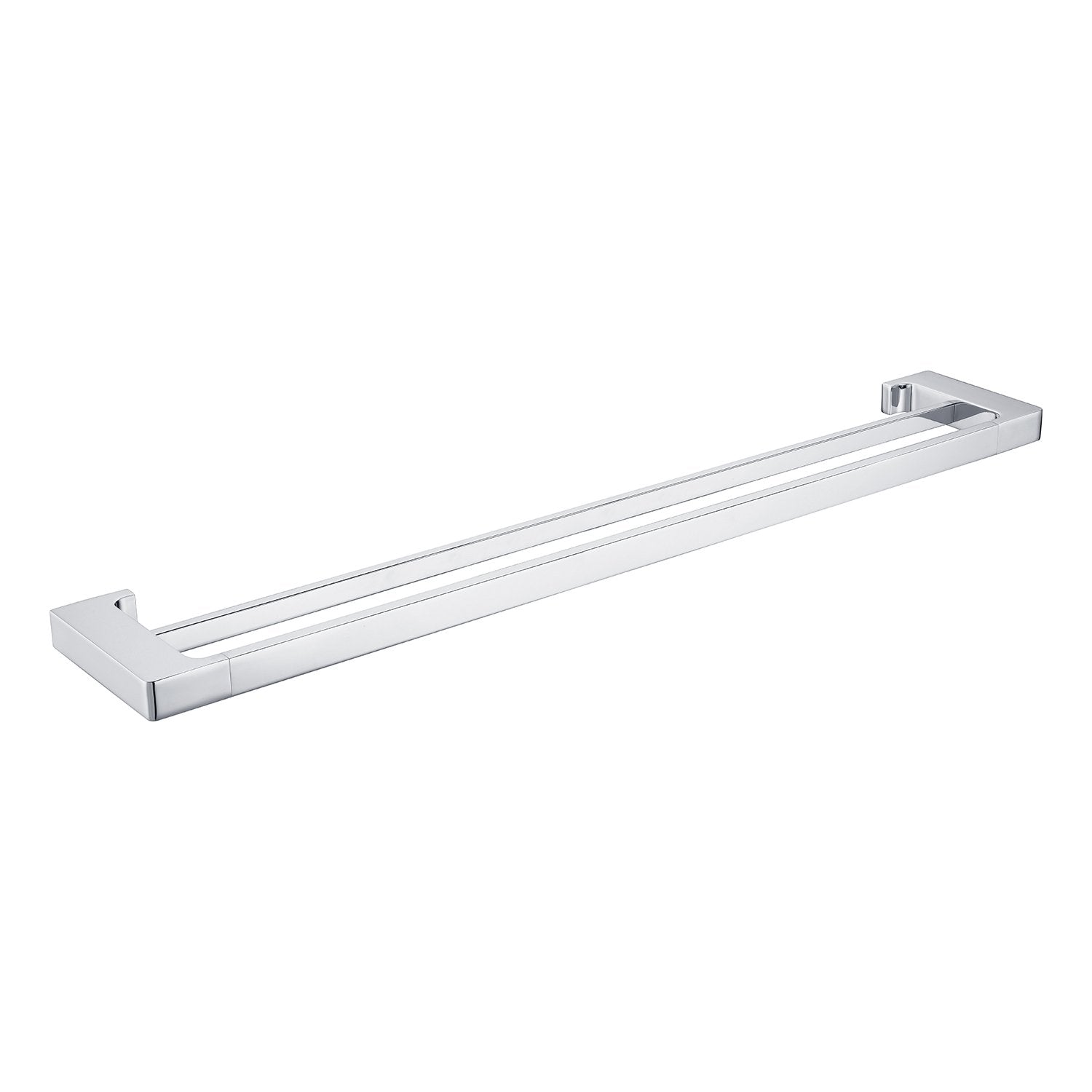 PEARL Double Towel Rail 800mm CHROME 8030D-CH Accessories Nero