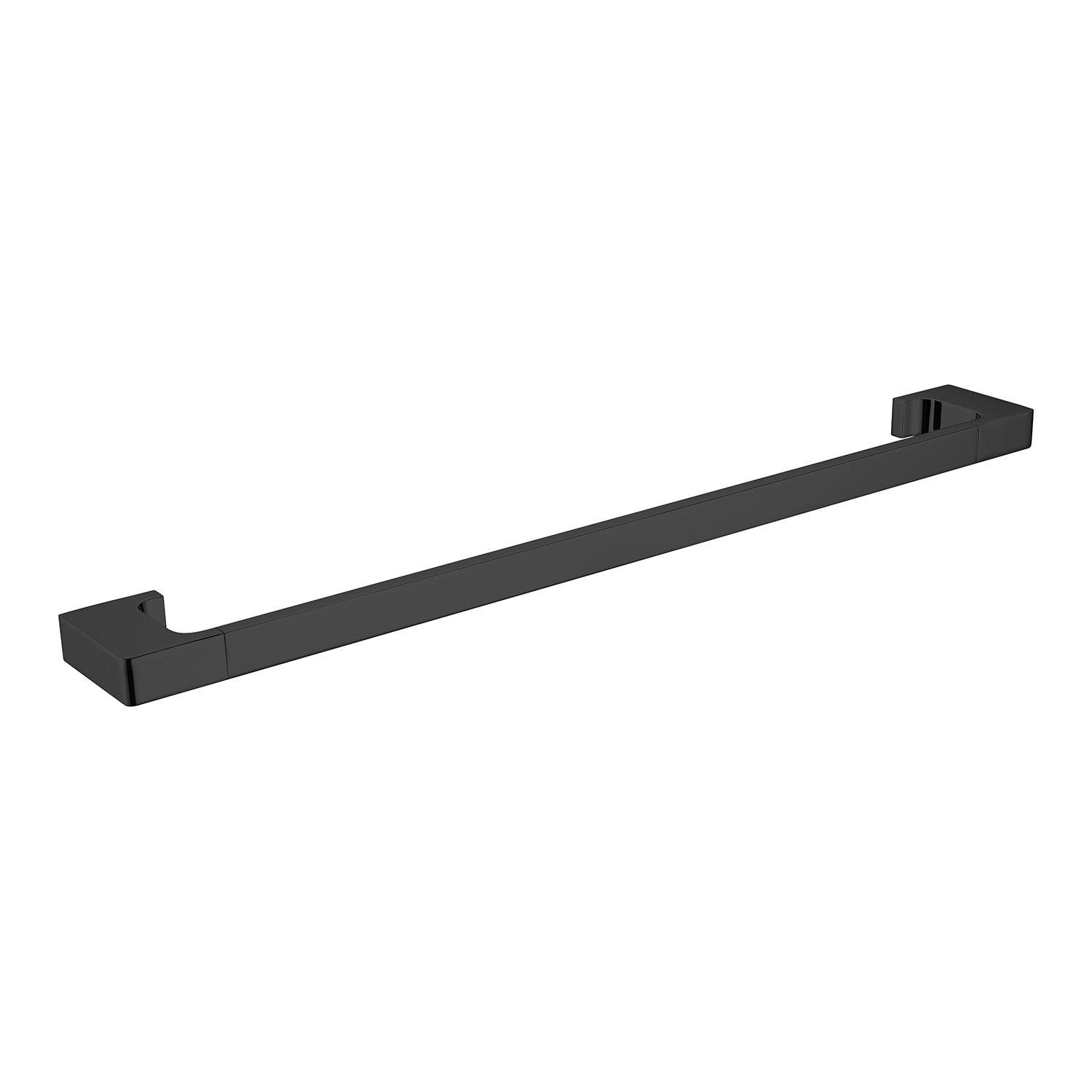 PEARL Single Towel Rail 600mm MATTE BLACK 8024-MB Accessories Nero