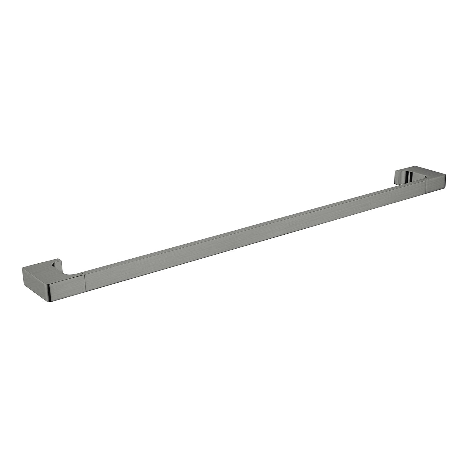 PEARL Single Towel Rail 800mm GUN METAL 8030-GM Accessories Nero