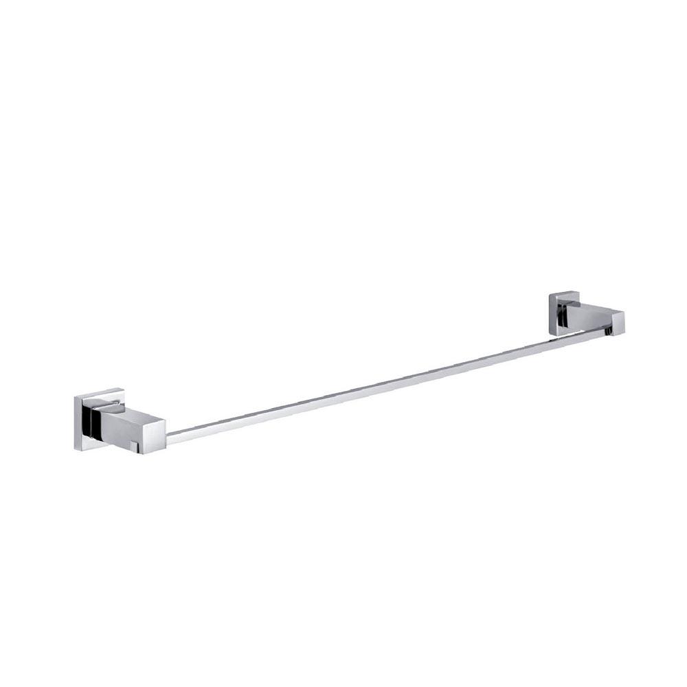 QUBI Single towel rail in Chrome Accessories ECT
