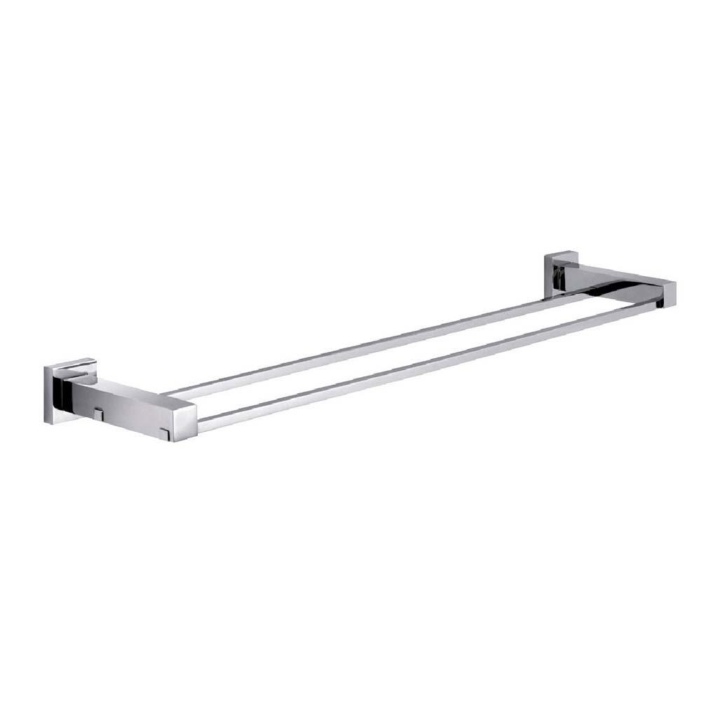 QUBI twin towel rail in Chrome Accessories ECT