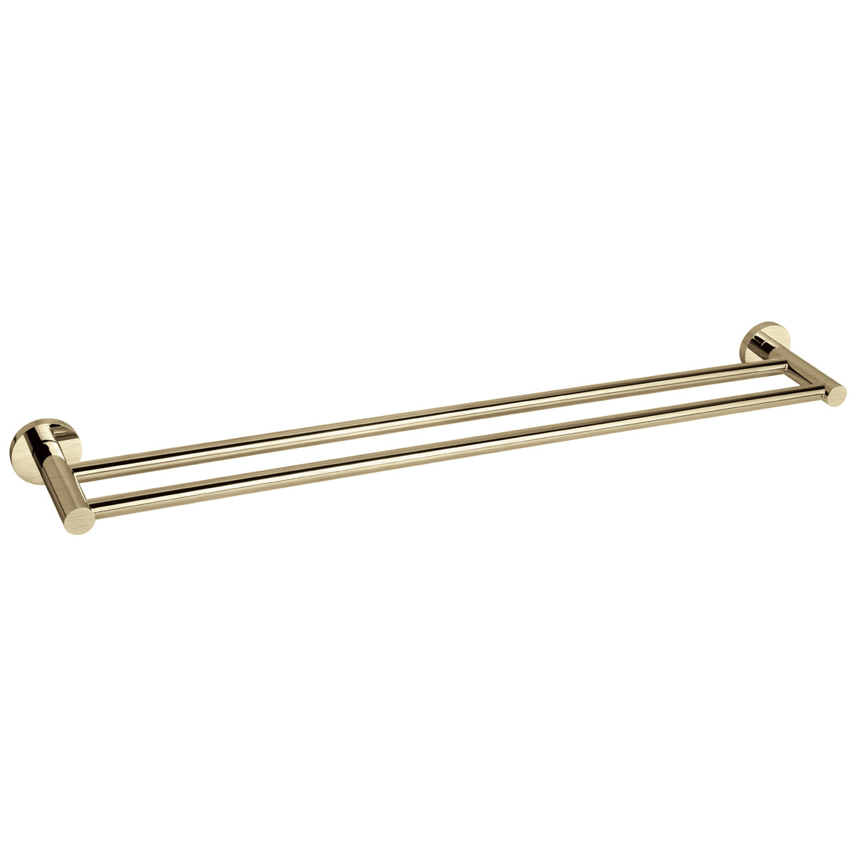 ROELEX 750mm Twin Towel Rail Brushed Brass Accessories ECT