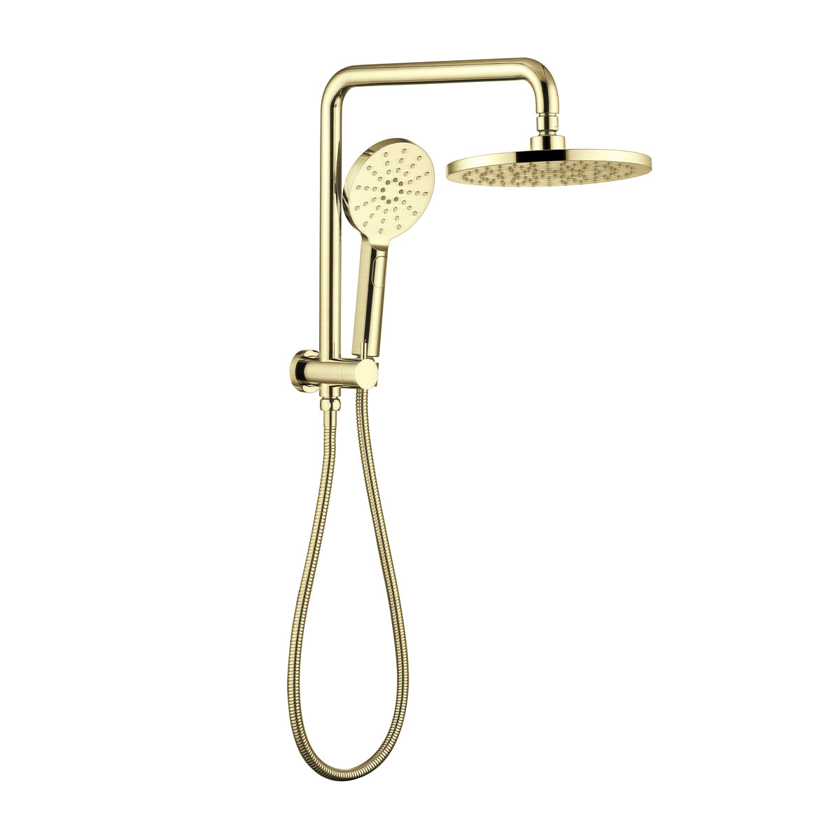 ROELEX Compact Twin Shower Set Brushed Brass Showers ECT