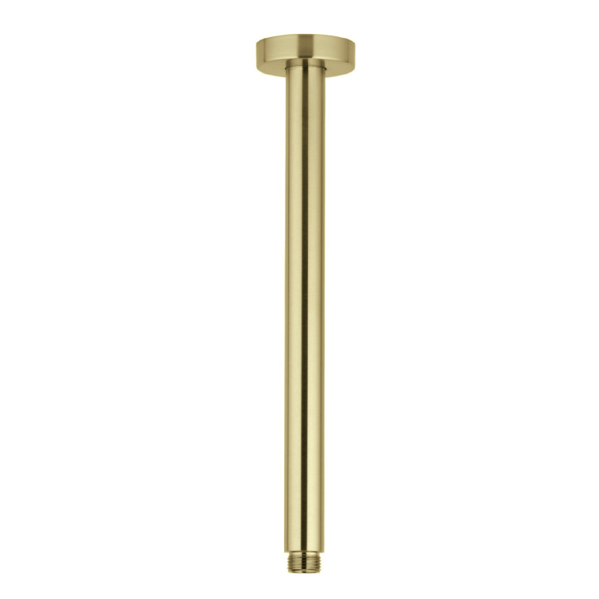 ROELEX Round Ceiling Dropper 400mm Brushed Brass Showers ECT