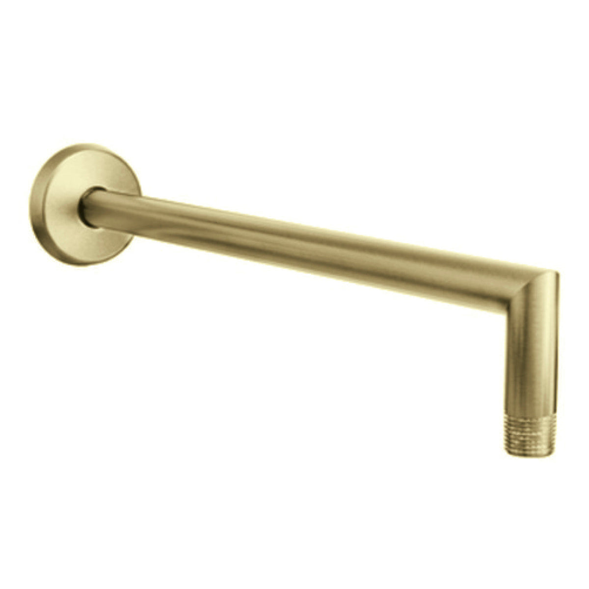 ROELEX Round L Shaped Arm Brushed Brass Showers ECT