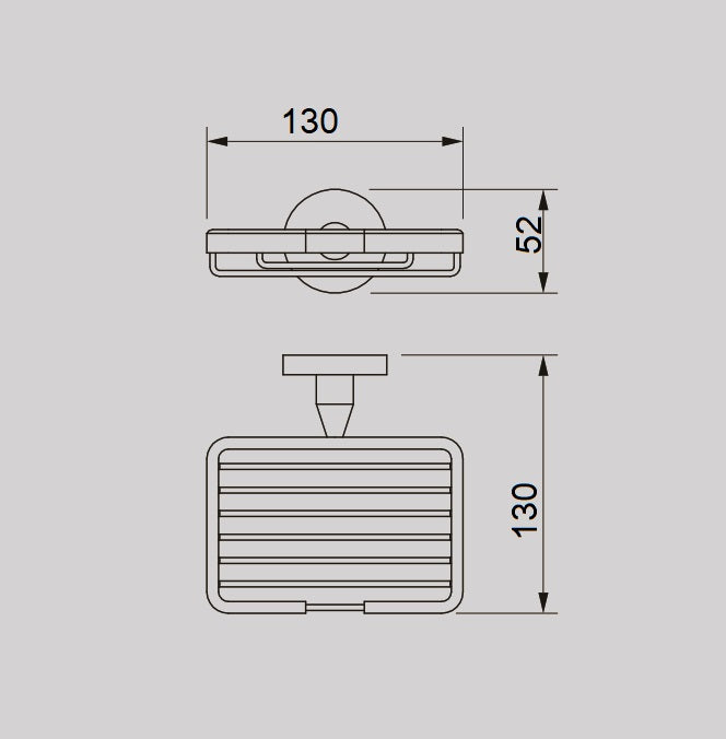 ROELEX Soap Dish Brushed BRASS Accessories ECT