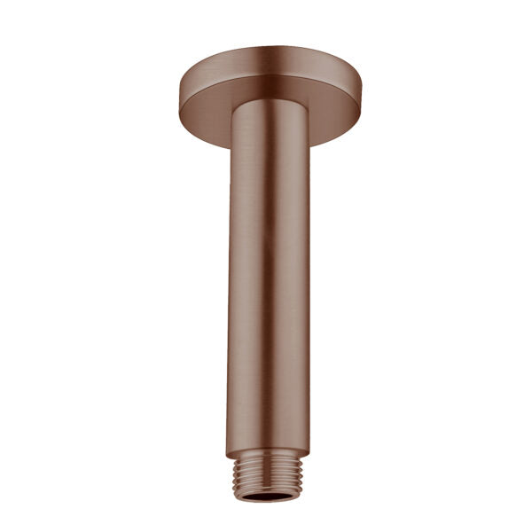 Round Ceiling Arm 150mm Brushed Bronze YSW503-150MM-BZ Showers Nero