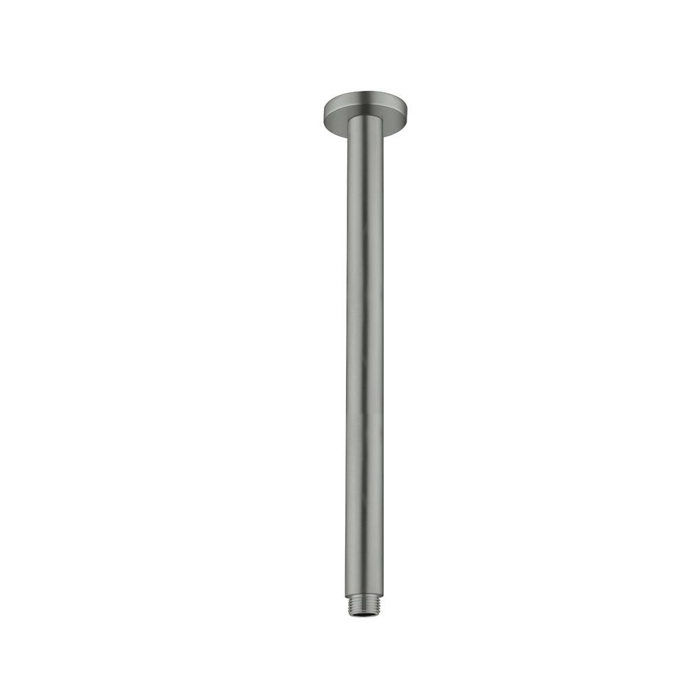 Round Ceiling Arm 300mm Gun Metal YSW503-300MM-GM Showers Nero