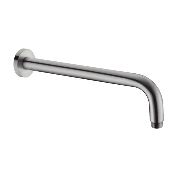 Round Shower Arm Graphite YSW502-GR Showers Nero