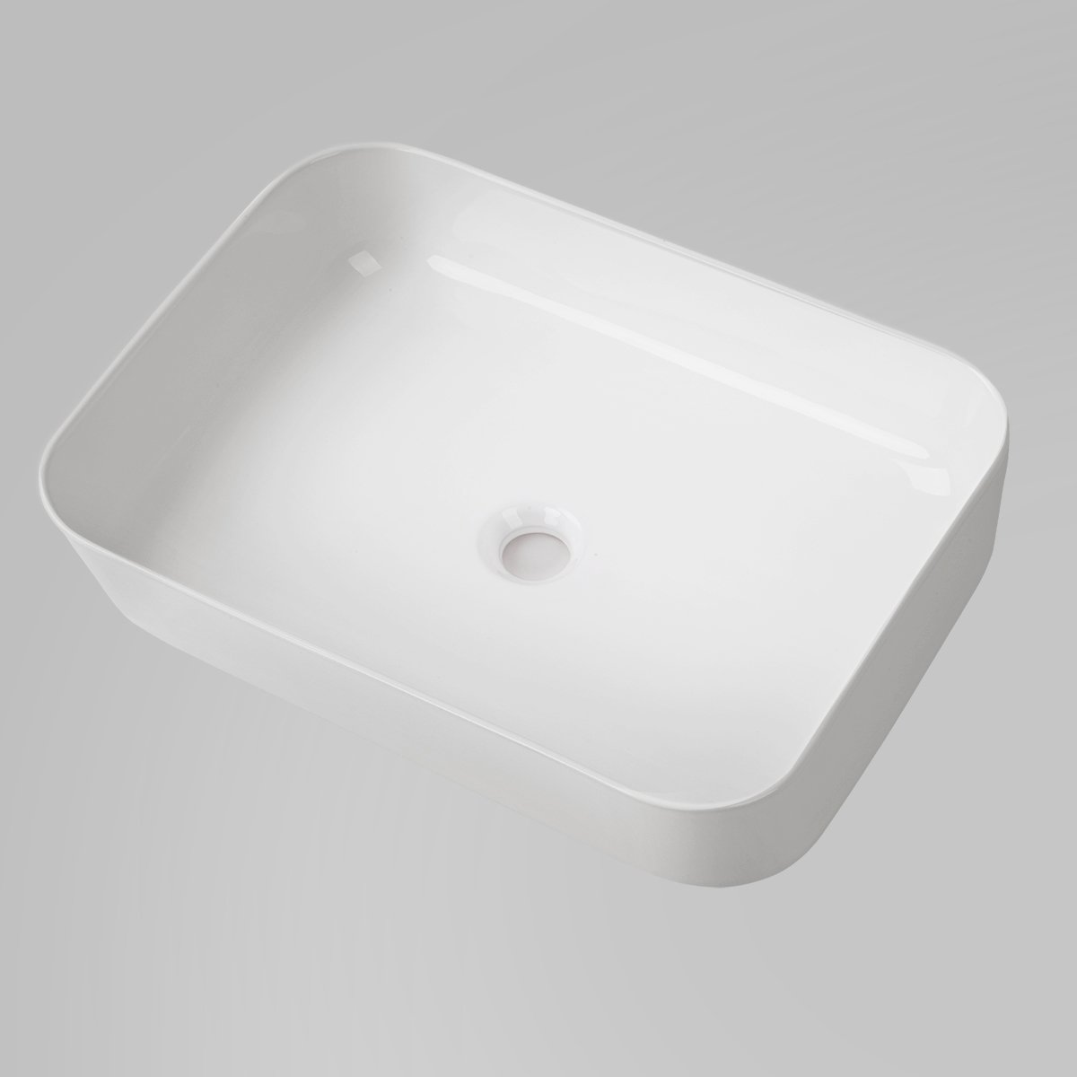 SEINE 50 Above Counter Basin Gloss White Basins Arova