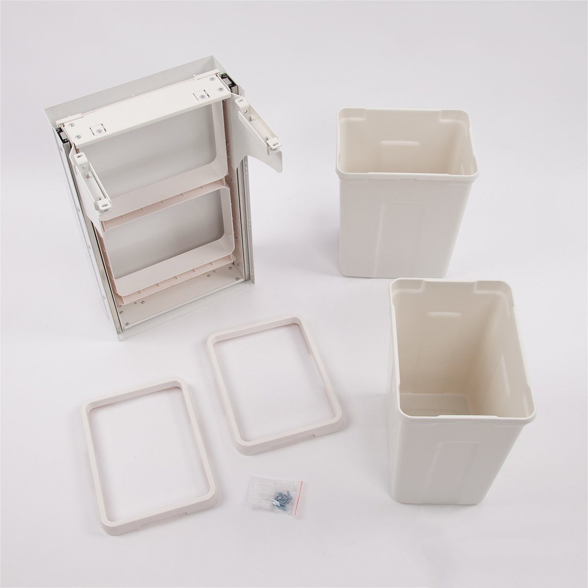 Soft Close 26L Pull Out Waste Bin For 350mm Cabinet Storage Arova