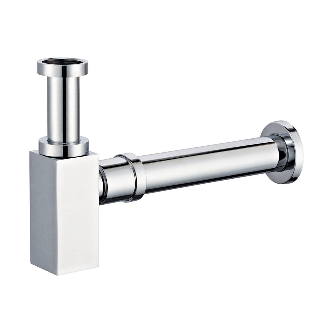 Square Bottle Trap Chrome 32mm/40mm Basins Arova