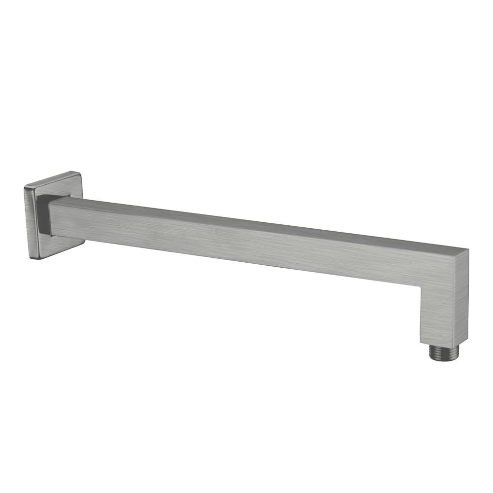 Square Shower Arm Gun Metal YSW501-GM Showers Nero