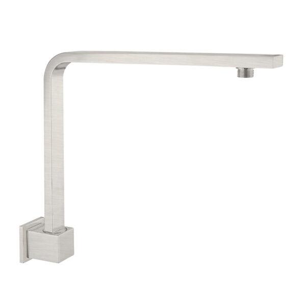 Square Swivel Ceiling Arm Brushed Nickel Showers Nero