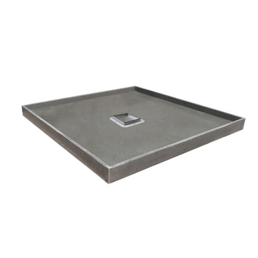 Tiled Shower Base Tile in Grate - Centre Waste Showers Universal Shower Base