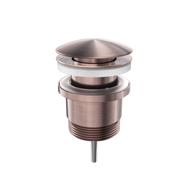 UNIVERSAL POP UP WASTE BRUSHED BRONZE Basins Nero