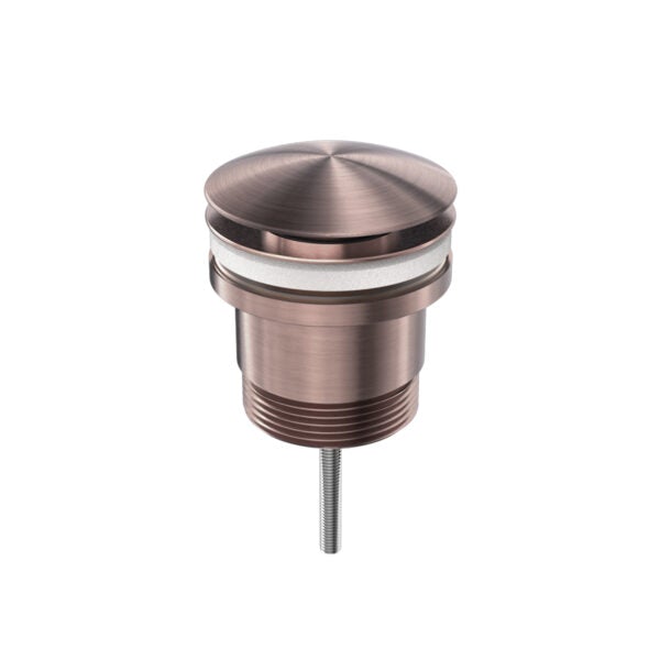 UNIVERSAL POP UP WASTE BRUSHED BRONZE Basins Nero