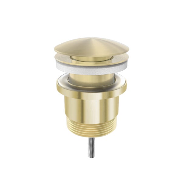 UNIVERSAL POP UP WASTE Brushed Gold Basins Nero