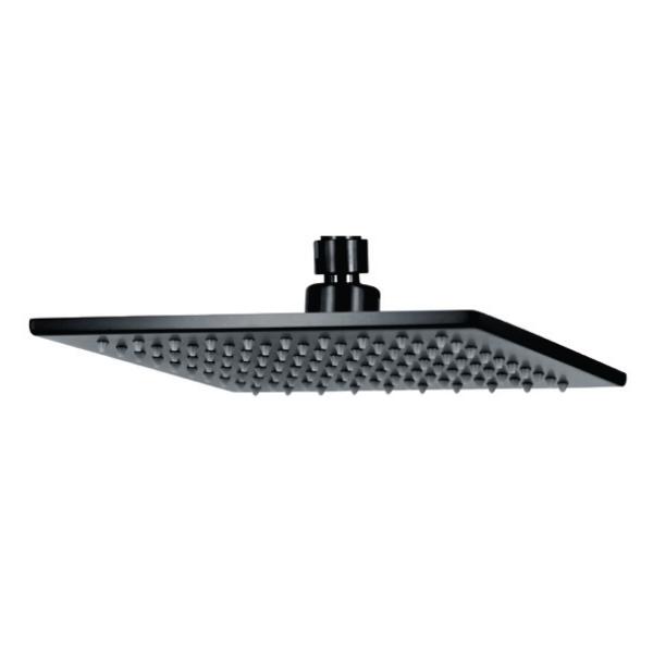 VIVA 250mm Rain Shower Head Matte Black Showers Arova