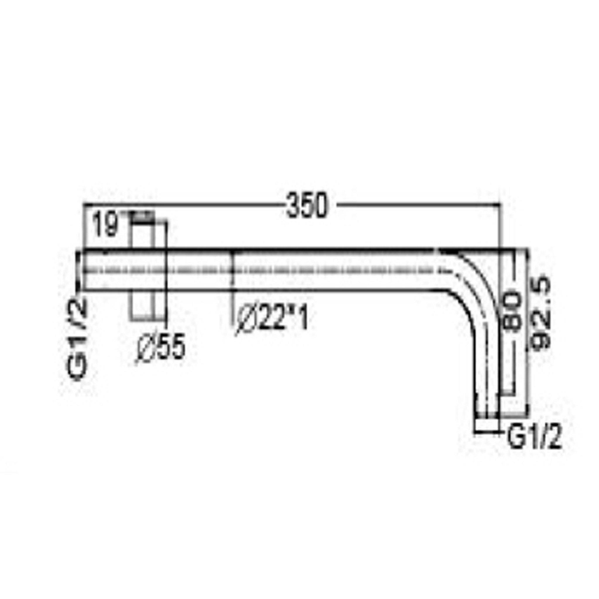 VIVA 250mm Square Overhead Shower Set Showers Arova