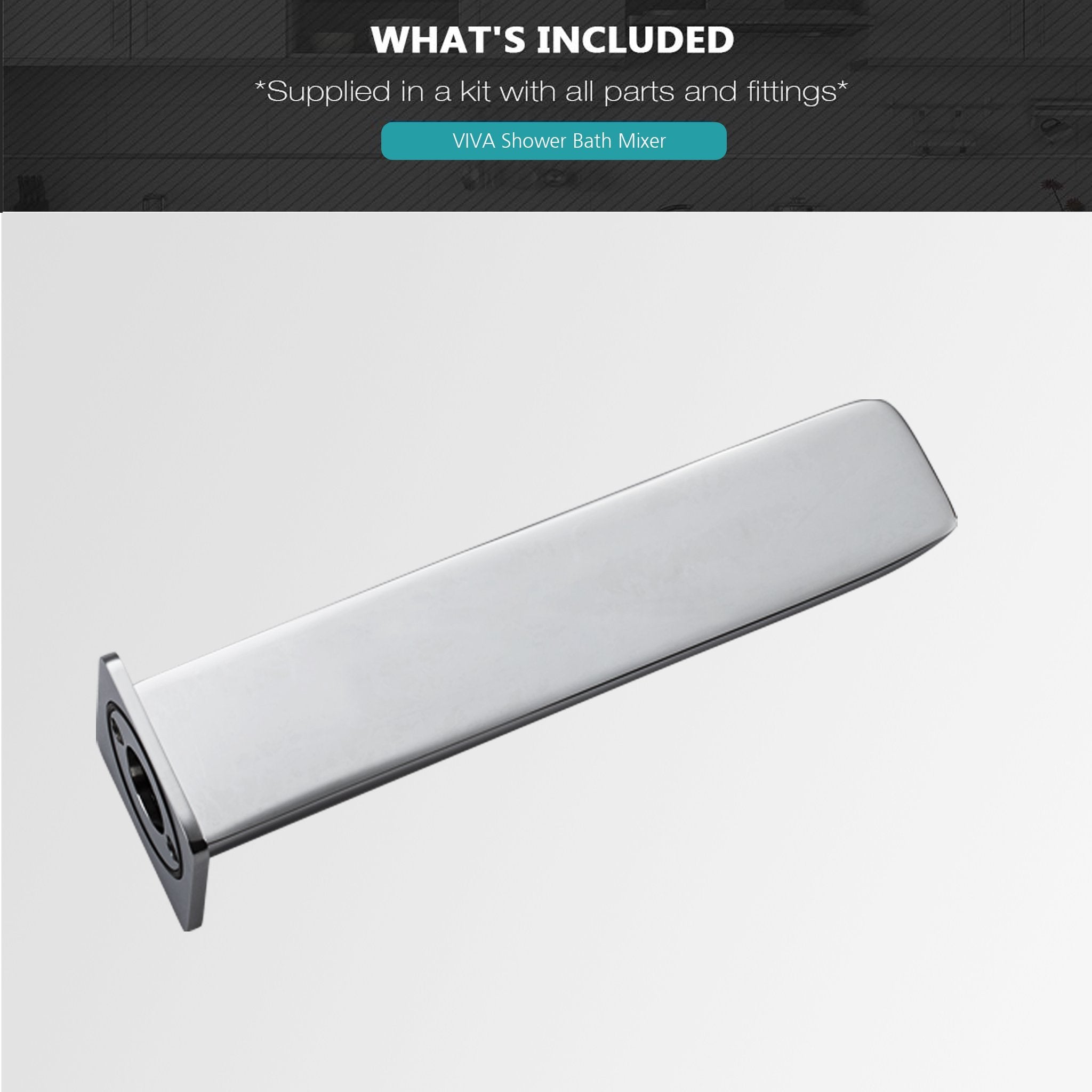 VIVA Bath Spout Chrome - BT-205C Tapware Arova