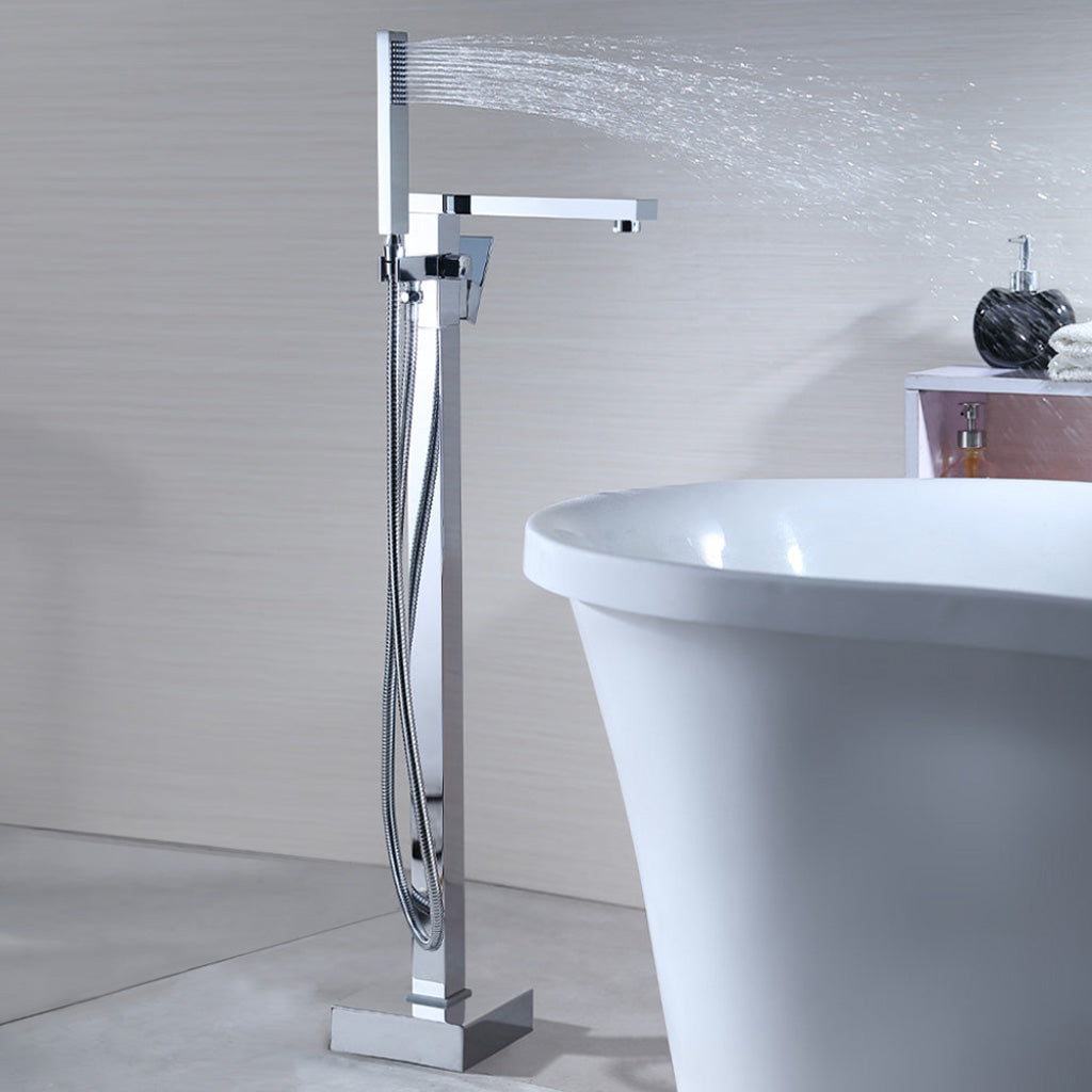 Viva Freestanding Bath Mixer with shower Chrome Tapware Arova