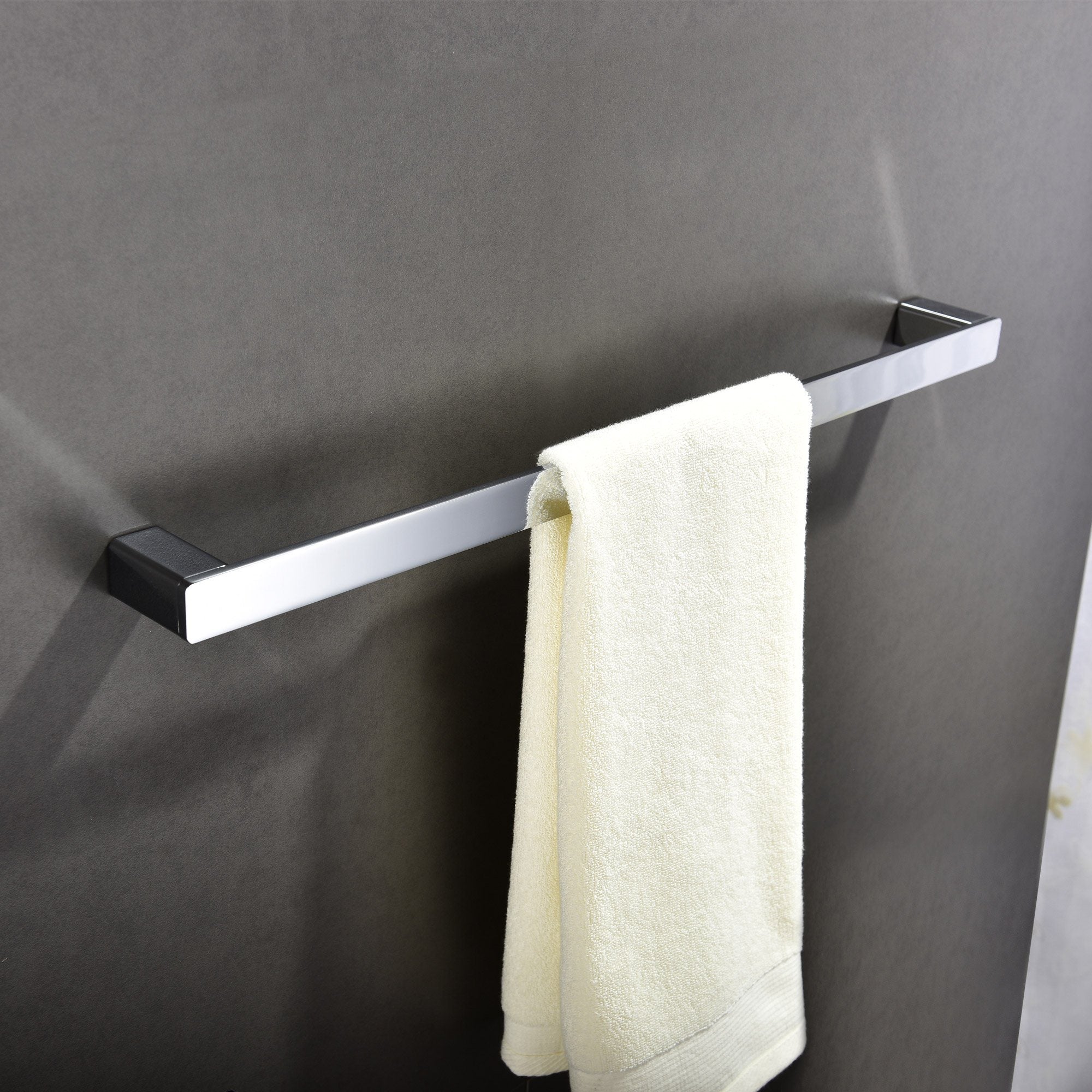 Viva Single Towel Rail 600mm Chrome Accessories Arova