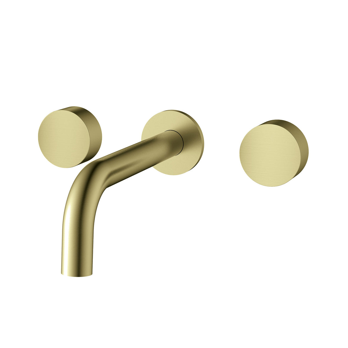 VIVO Basin/Bath set with hot and cold handle in Brushed Brass Tapware ECT