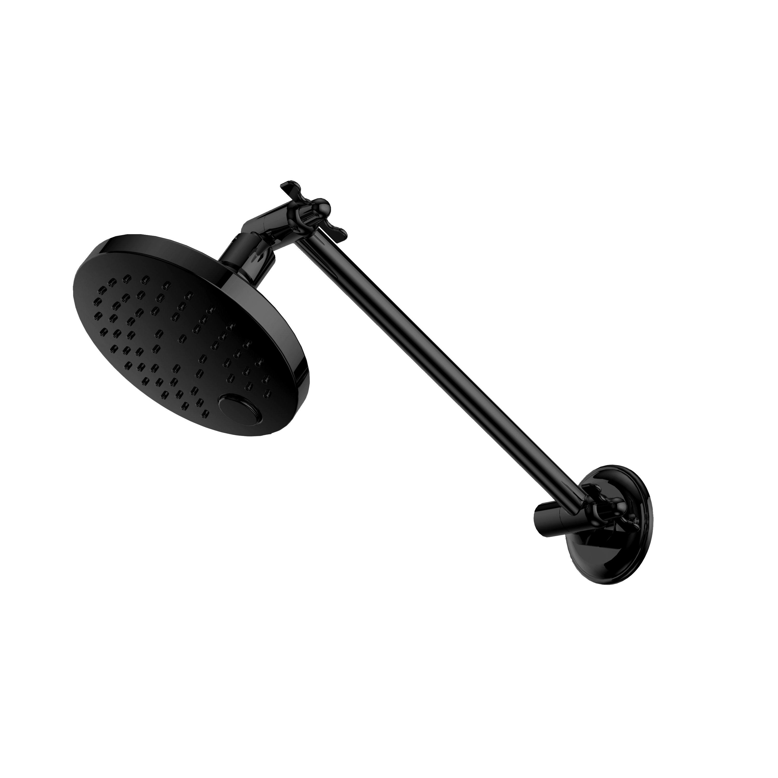 X Plus All Direction Shower Head Matte Black YSW2016-05-MB Showers Nero