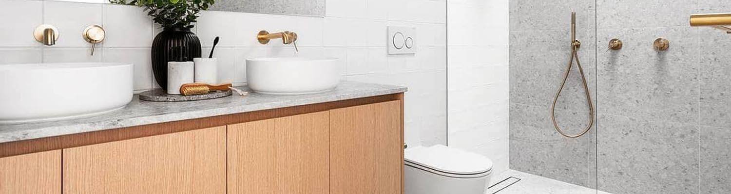 brushed gold tapware