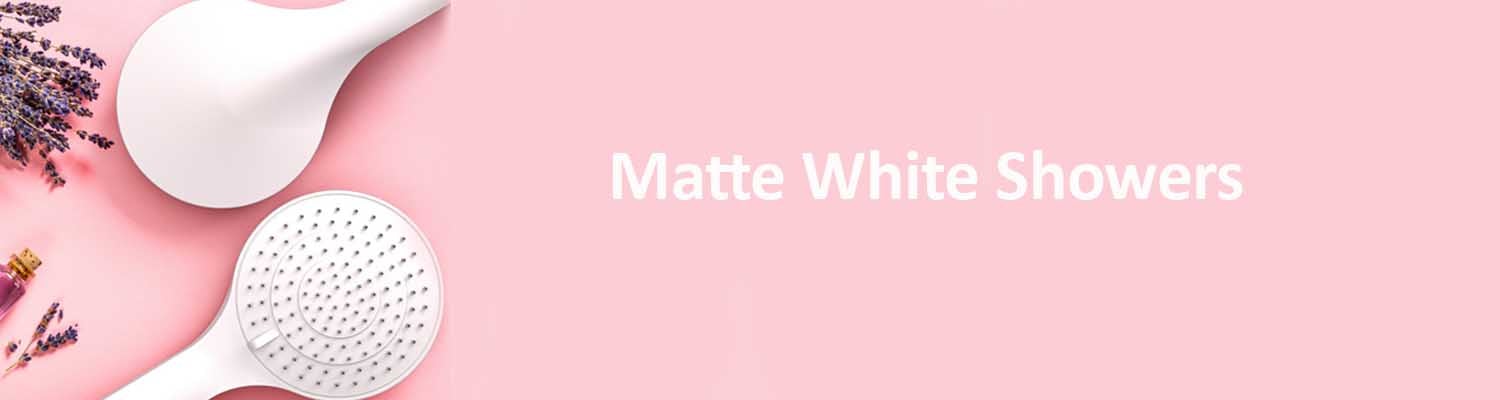 Matte White Showers