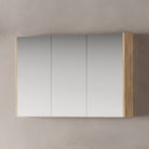 750mm Height Bathroom Shaving Cabinet Arova 1200mm Antico Oak 
